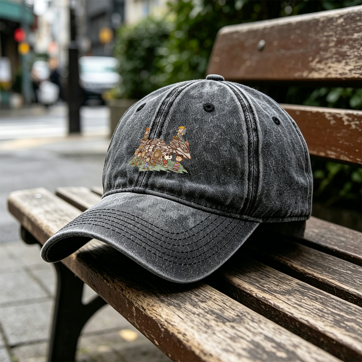 Peanuts Characters Meet Star Wars: A Galactic Adventure - Washed Denim - Baseball Cap