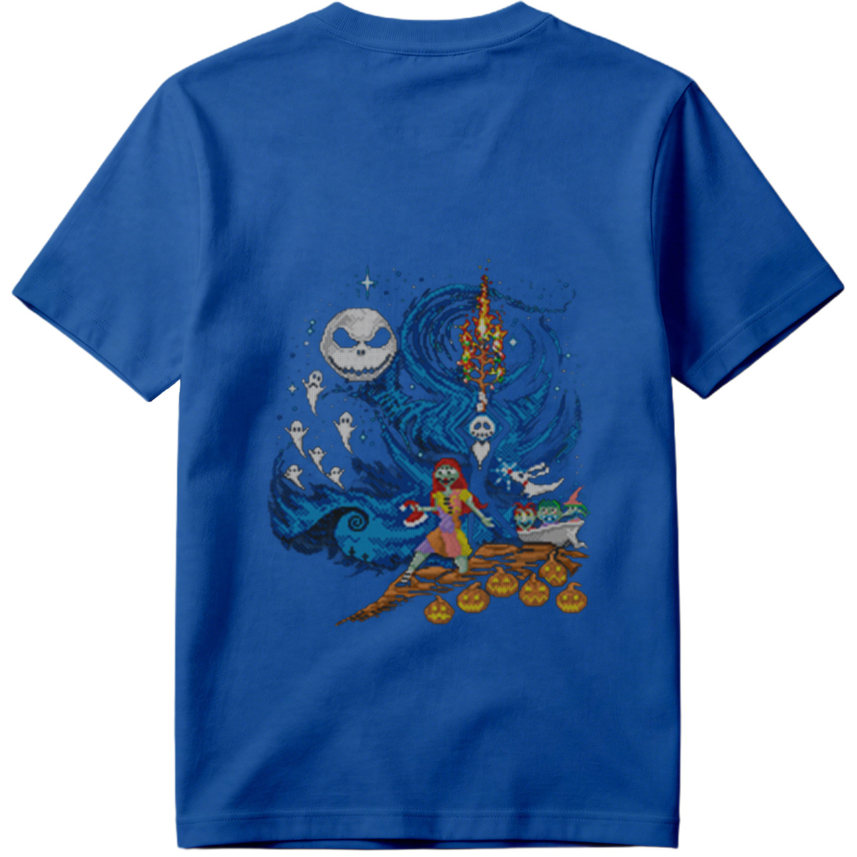The Nightmare Before Christmas: Jack Skellington and Sally in a Magical Night Scene - Tee