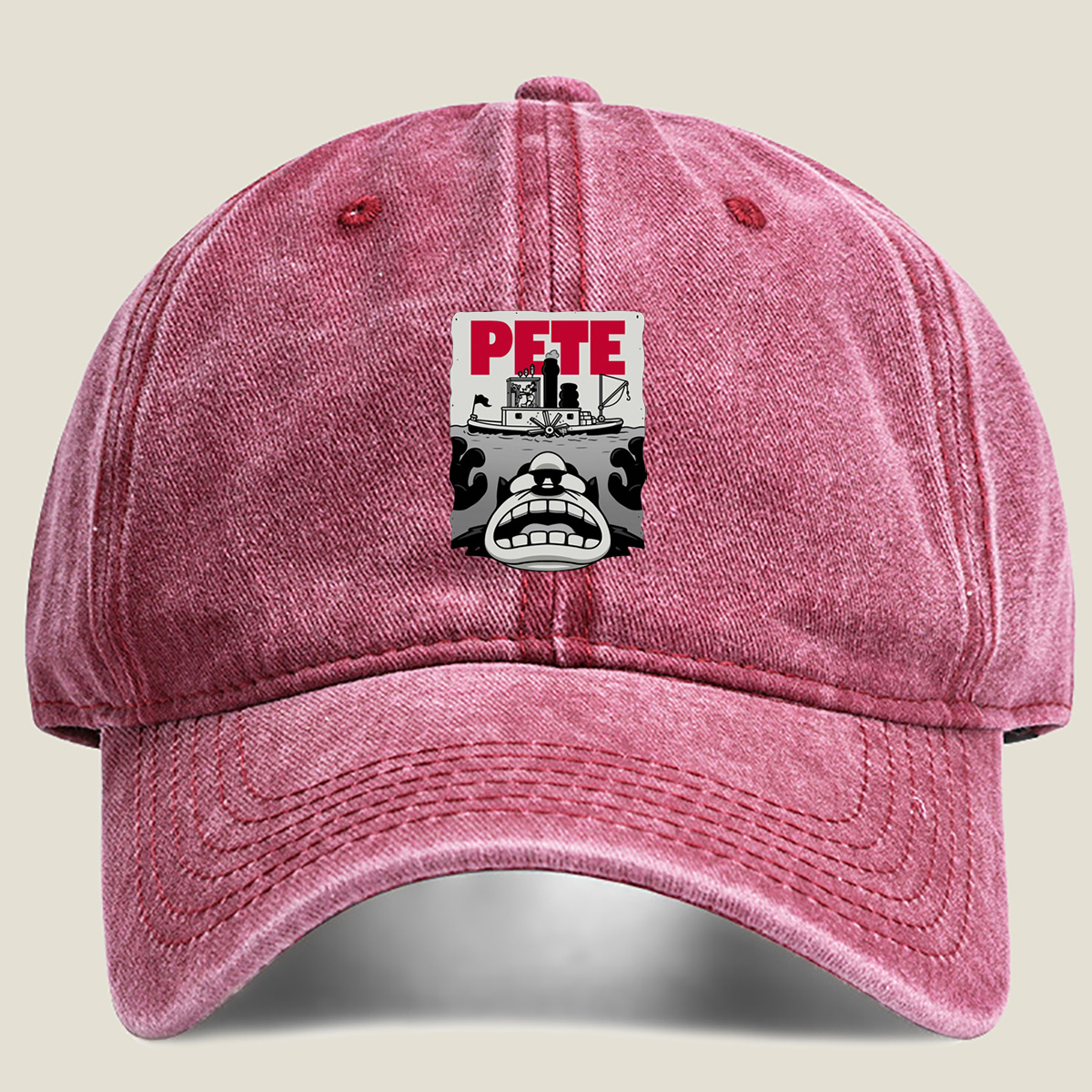Pete the Cat and the Steamboat Adventure - Washed Denim - Baseball Cap