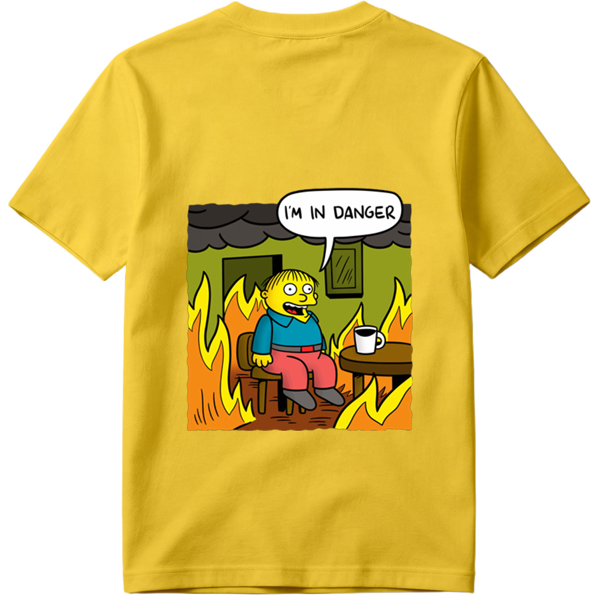 Simpsons Character in Burning Room - Tee