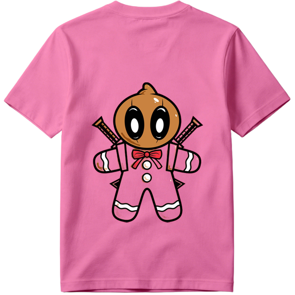 Gingerbread Ninja with Crossed Swords - Tee