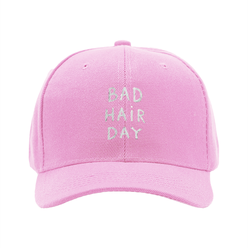 1pc New Baseball Cap Bad Hair Day Print Unisex Adjustable Hat for Outdoor Casual Wear Adults and Teens