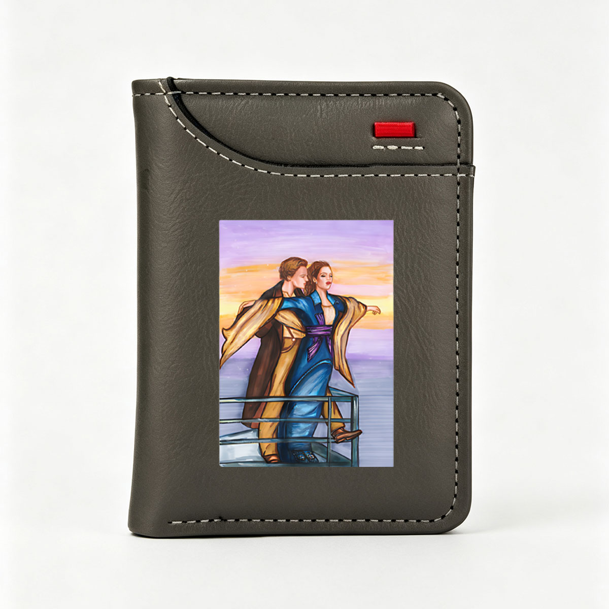 Jack and Rose on the Titanic Deck - Vertical Style Wallet