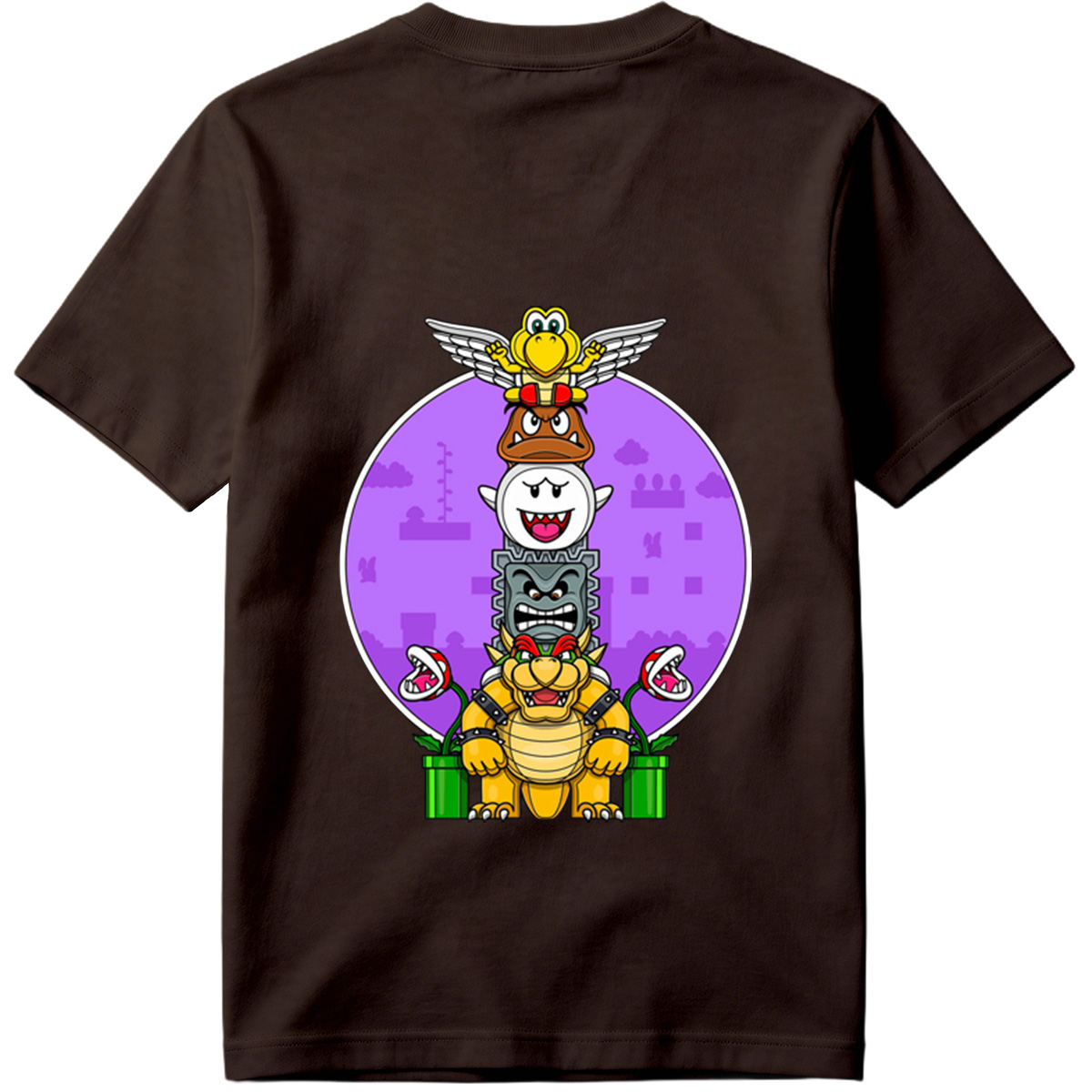 Super Mario - Bowser, Koopalings, and Enemies Stack - Tee