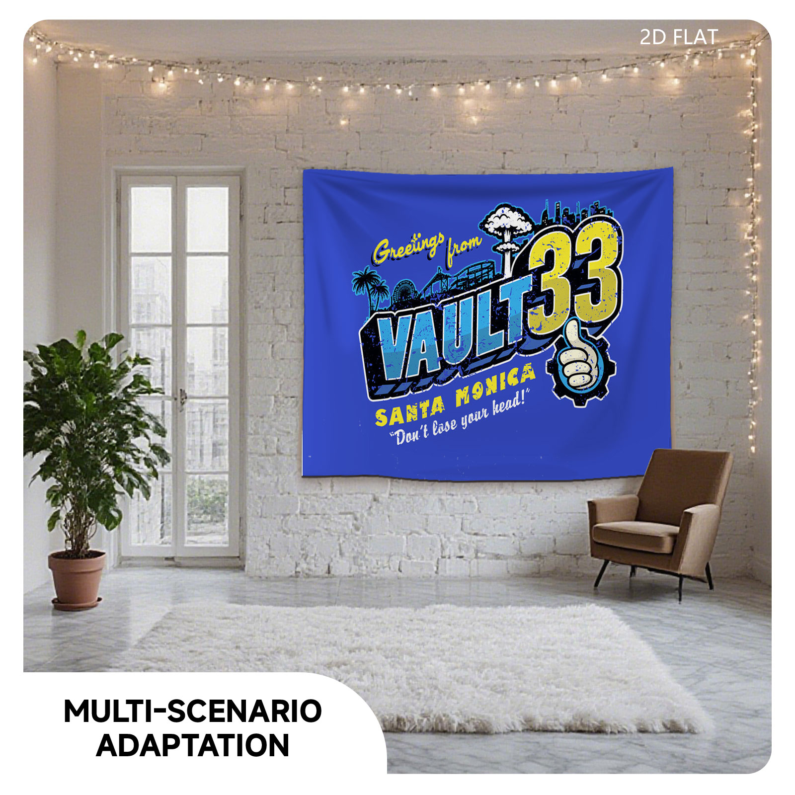 Greetings from Vault 33 Santa Monica - Don't Lose Your Head! - Tapestry