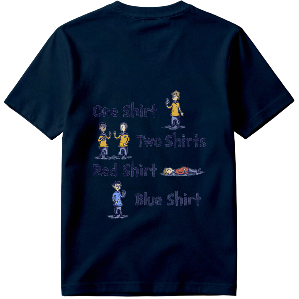 Star Trek: One Shirt, Two Shirts, Red Shirt, Blue Shirt - Tee