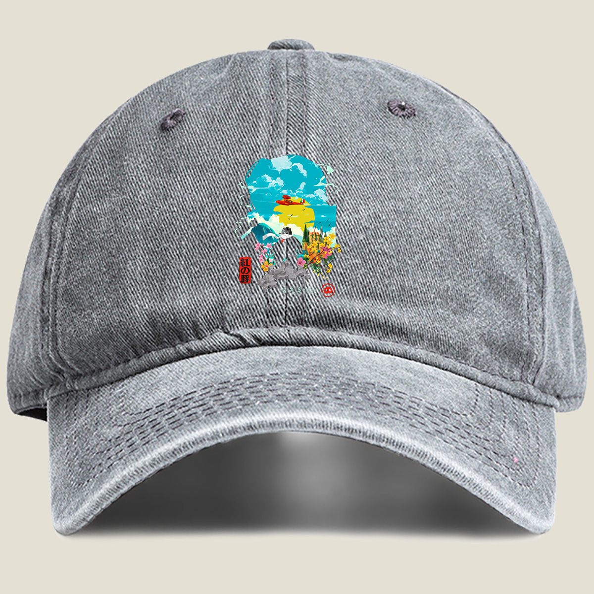 Red Pig: The Water Guide - Washed Denim - Baseball Cap