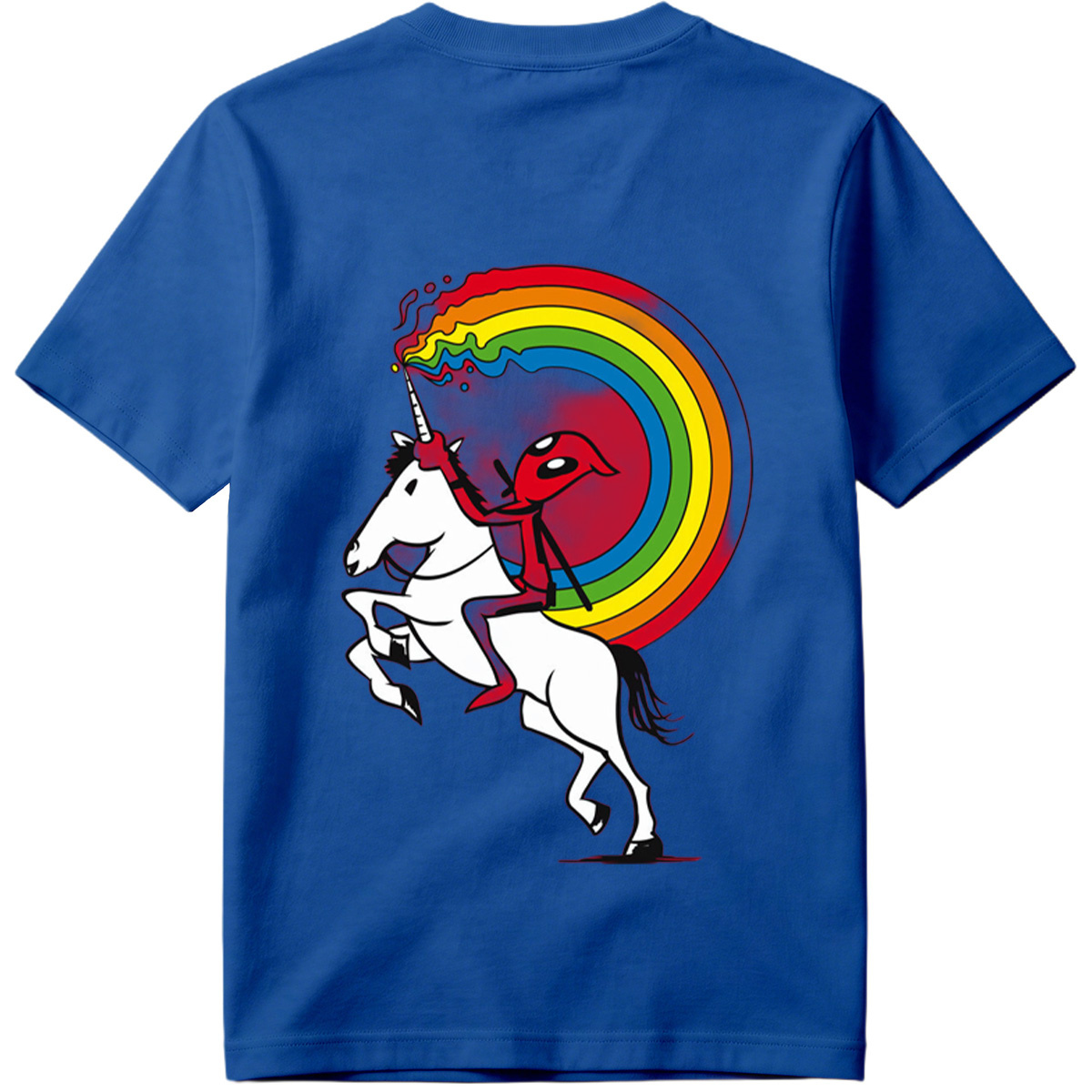Unicorn Rider with Rainbow Trail - Tee