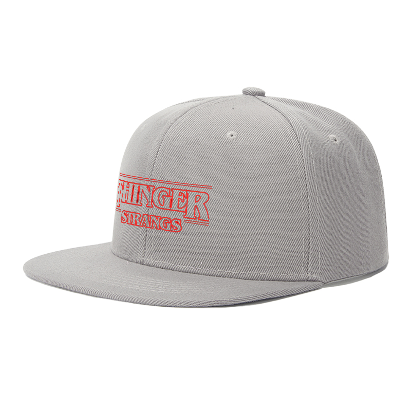 Flat Brim Baseball Cap Thinger Strangs Logo Print Streetwear Underground Skate Style for Basketball Court Skate Park Urban Lifestyle Skaters Rappers Streetwear Enthusiasts