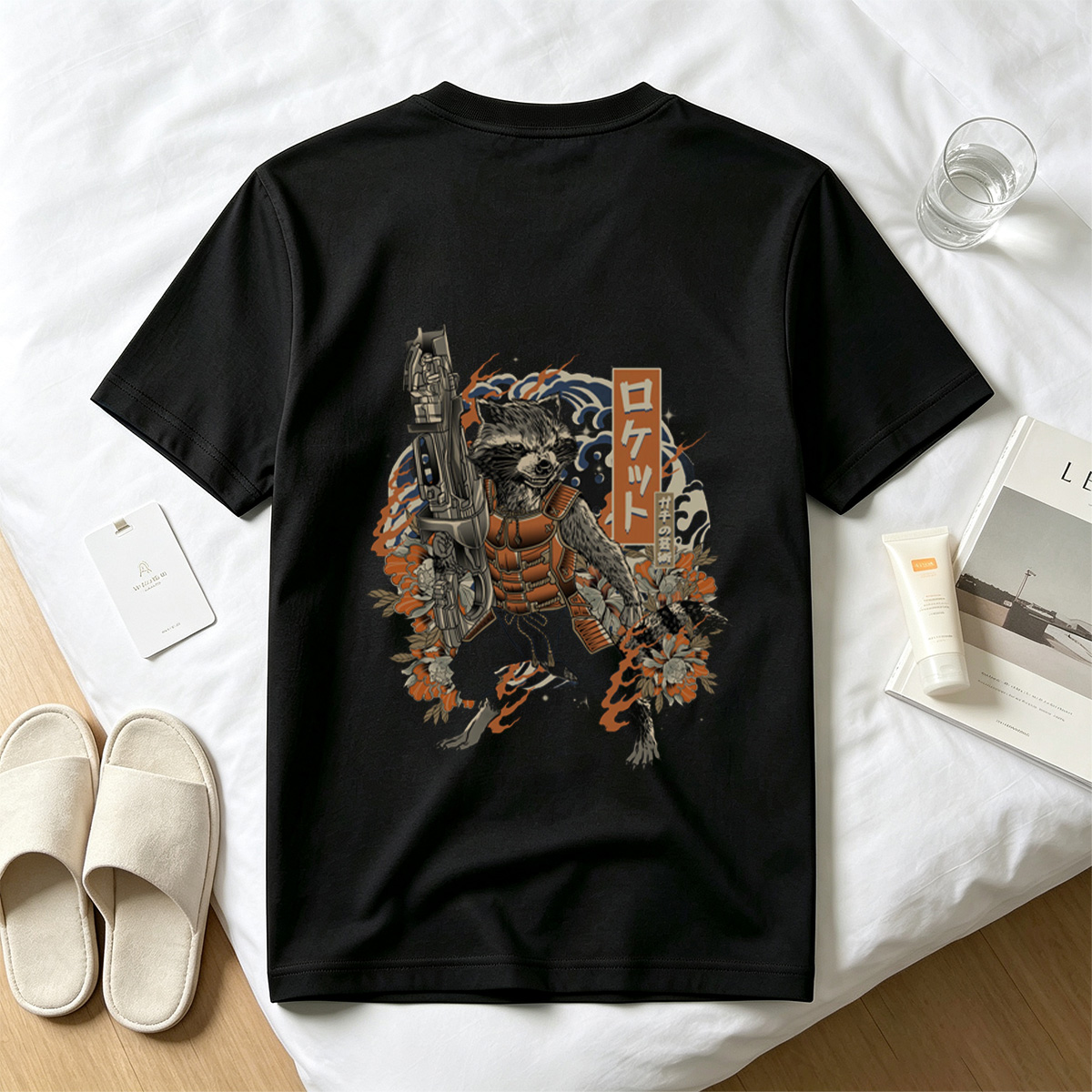 Rocket Raccoon in Japanese Style Art - Tee