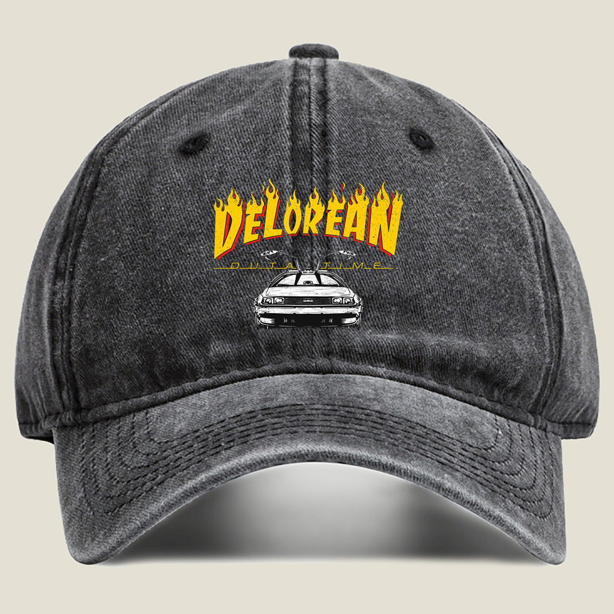 DeLorean: Back to the Future - Washed Denim - Baseball Cap