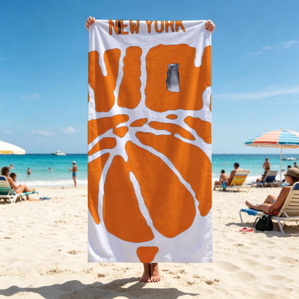 New York Knicks Basketball Team Logo - Beach towels