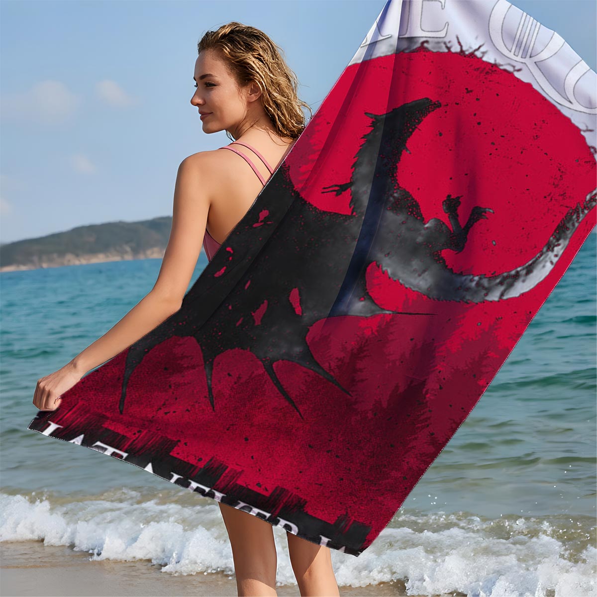 Rhaenyra Targaryen: The Queen That Never Was – Meleys the Dragon - Beach towels