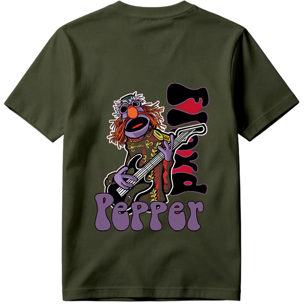 Animal from The Muppets Playing Guitar with 