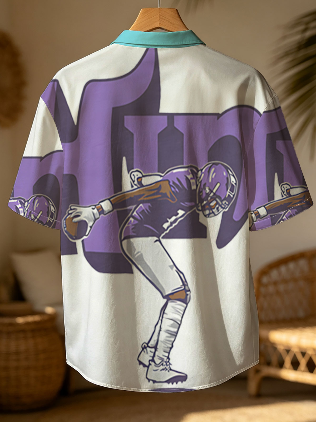 Him Football Player in Purple Uniform -  Shirt