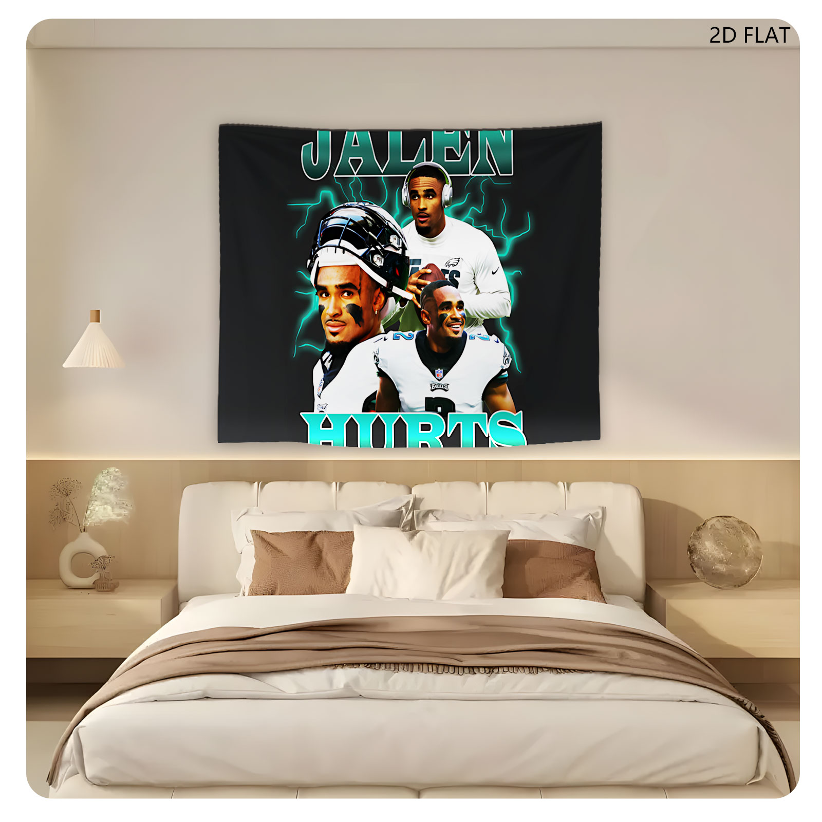 Jalen Hurts: Philadelphia Eagles Quarterback in Action - Tapestry