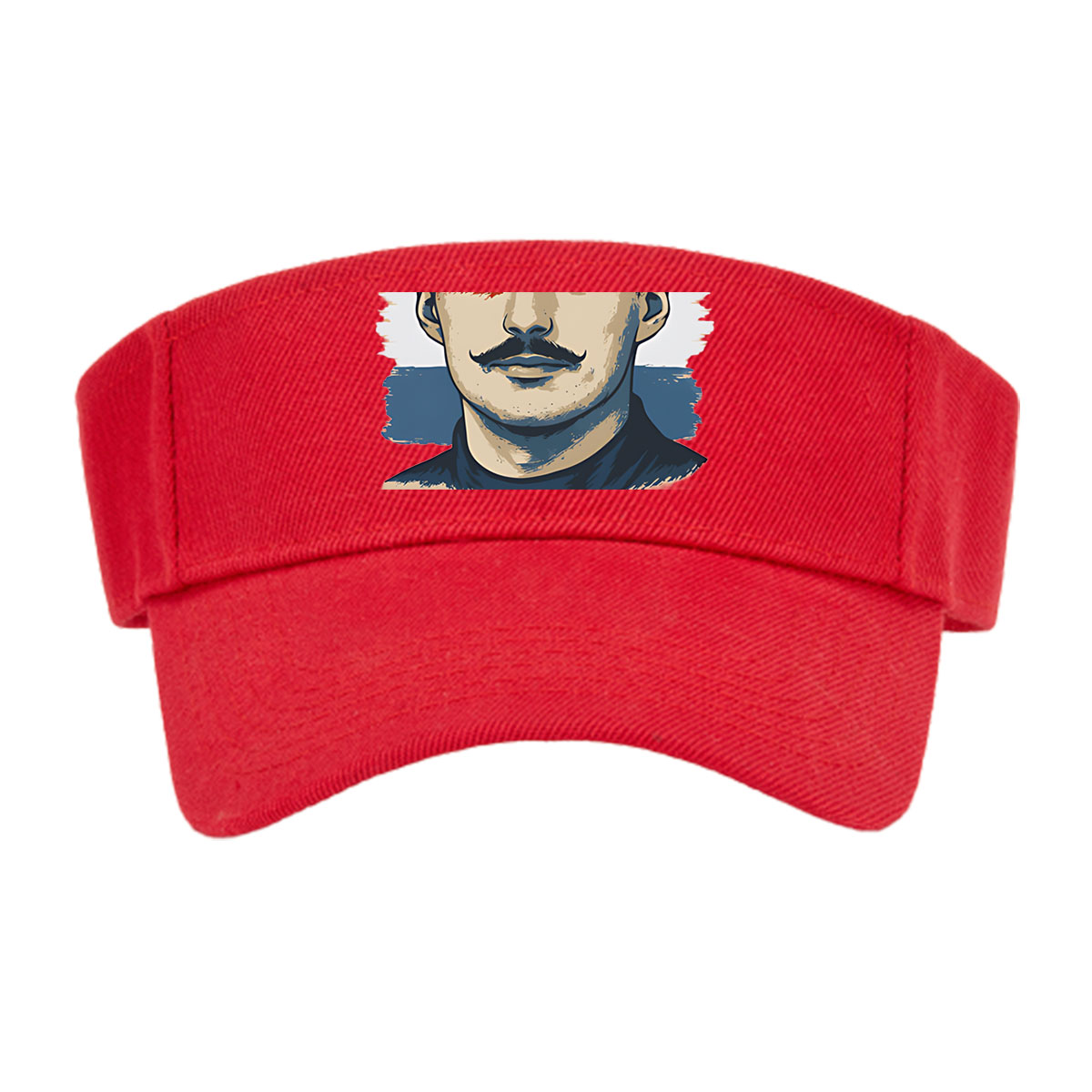 Franz Hermann Portrait with Austrian Flag Colors -  Visor cap