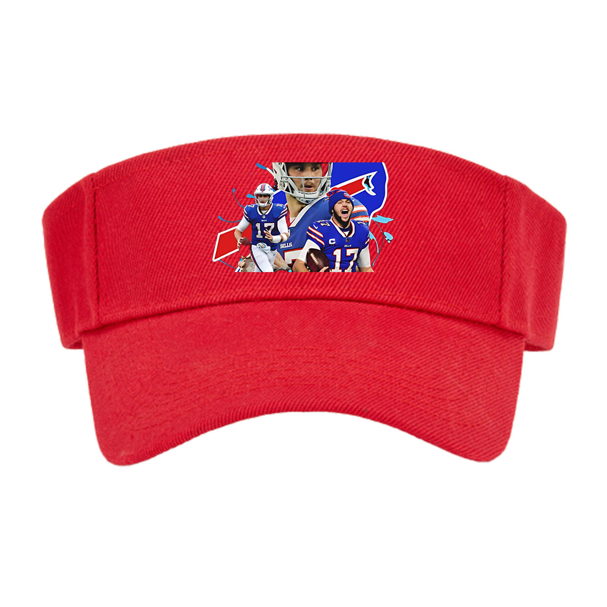 Josh Allen, Buffalo Bills QB, in Action and Celebration Moments -  Visor cap