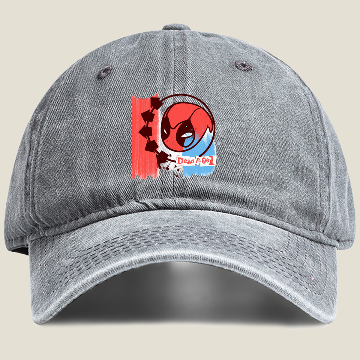 Deadpool 001 - Washed Denim - Baseball Cap