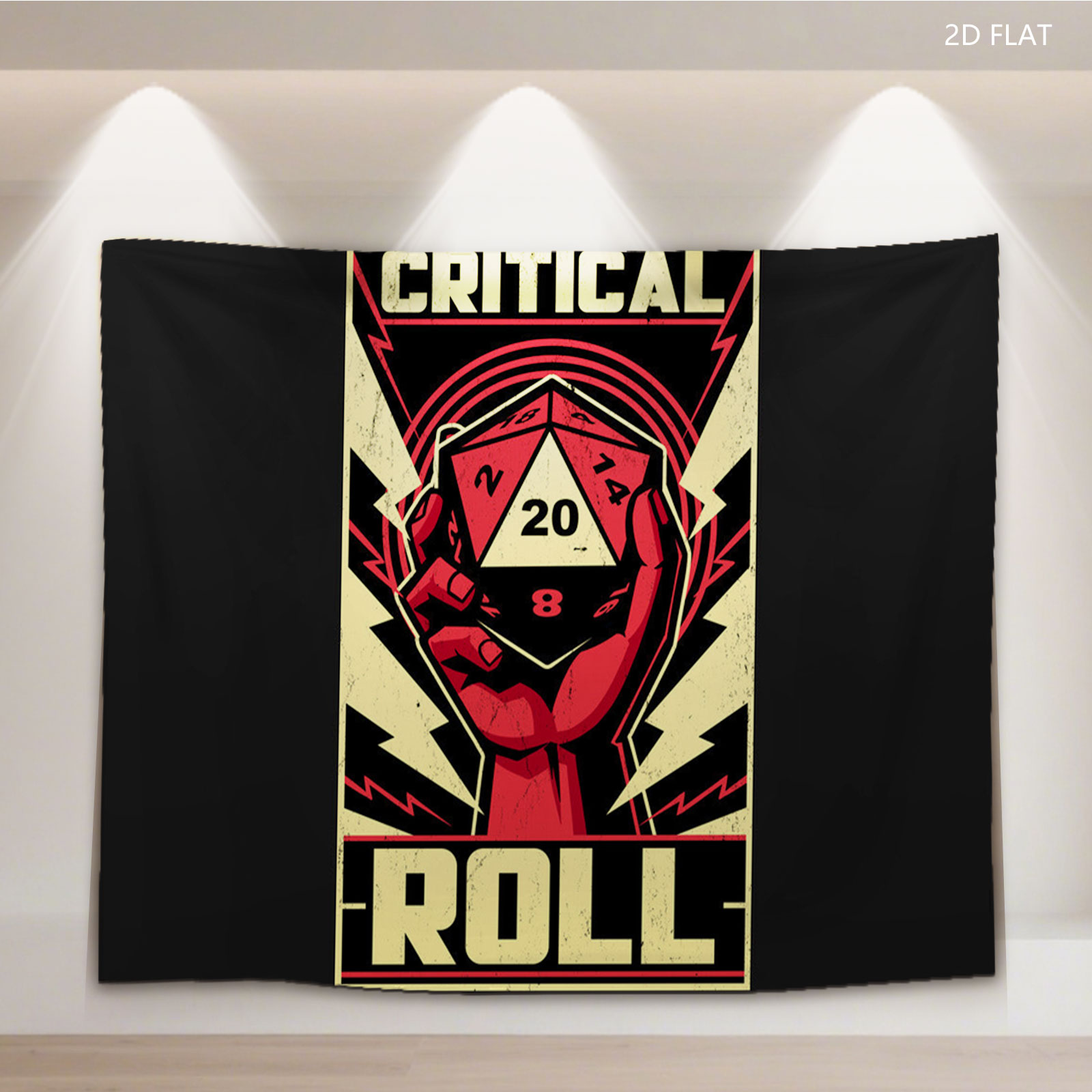 Critical Roll: D20 Dice Hand Poster - Tapestry