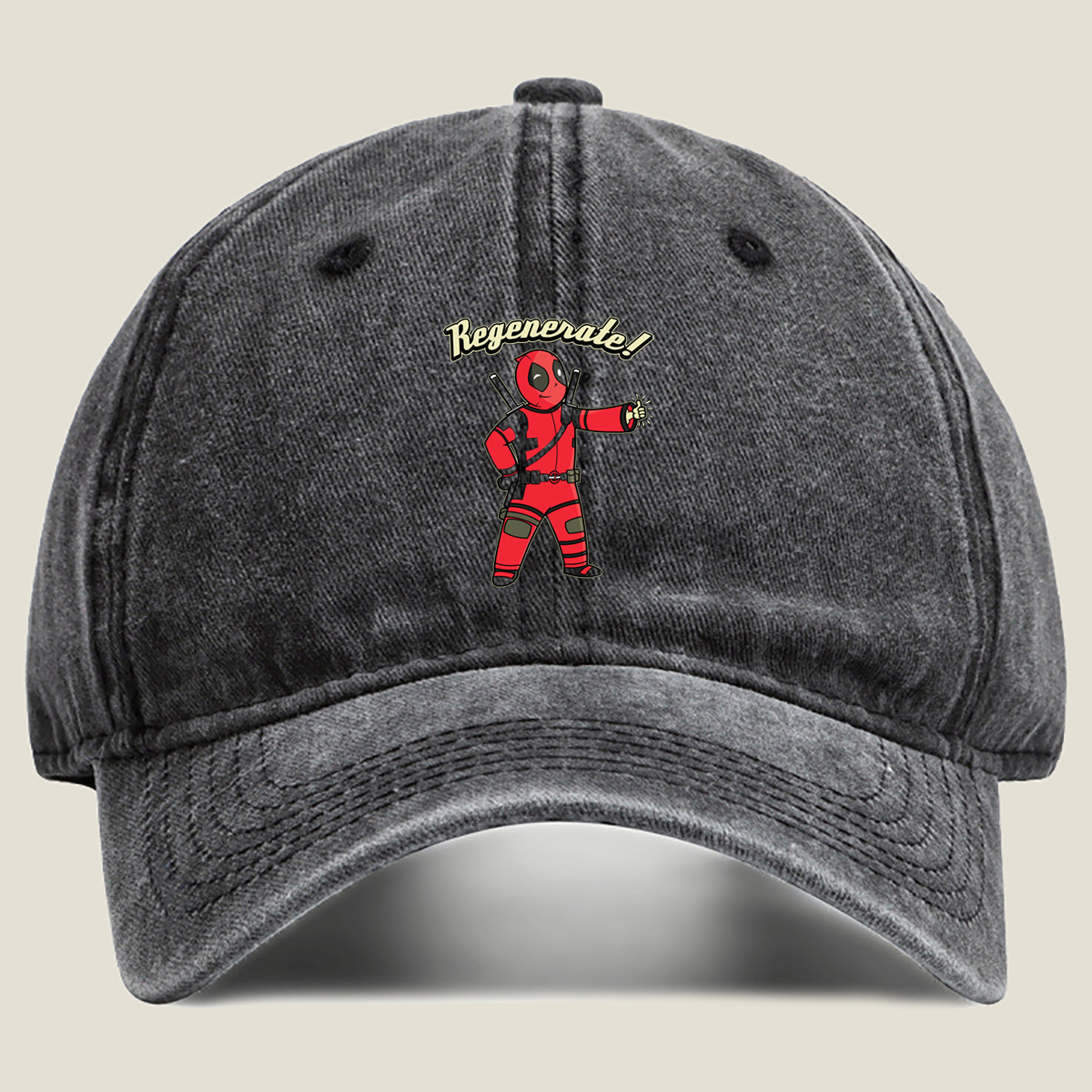 Deadpool Regenerate! - Washed Denim - Baseball Cap