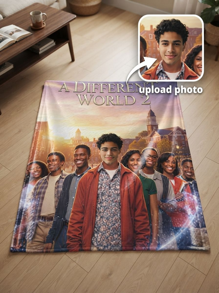 Custom Photo Face Blanket Personalized Flannel Fleece Throw Soft Anti-Pilling Cozy Bed Couch Wrap Ideal Keepsake Gift