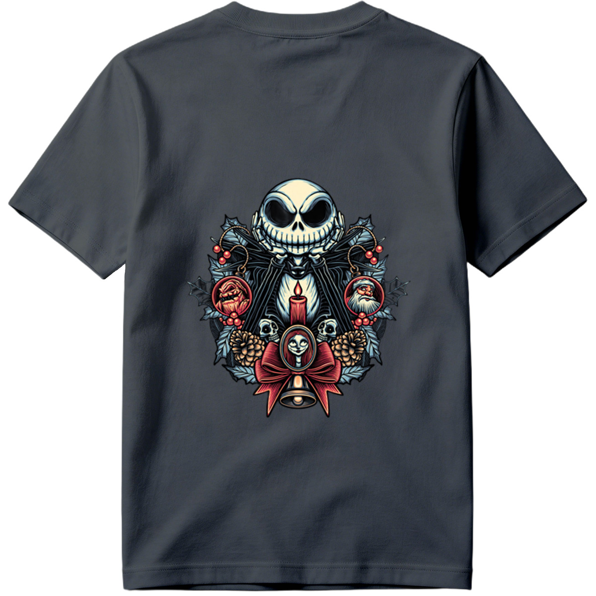 The Nightmare Before Christmas: Jack Skellington, Sally, and Santa Ornaments - Tee