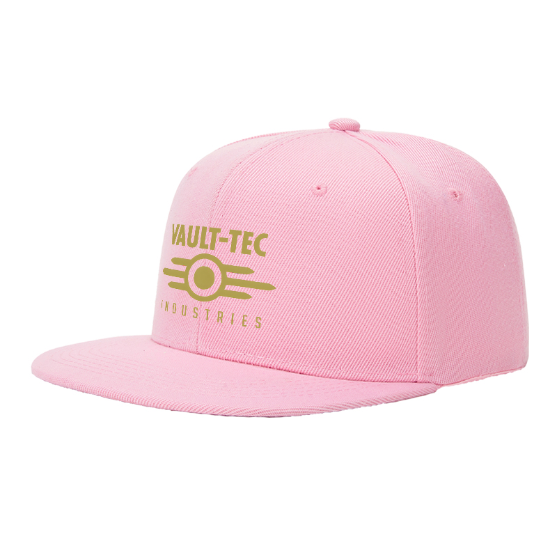 Flat Brim Baseball Cap Vault Tec Industries Logo Print Streetwear Underground Skate Style for Basketball Court Urban Streets Skate Park Skaters Rappers Streetwear Enthusiasts