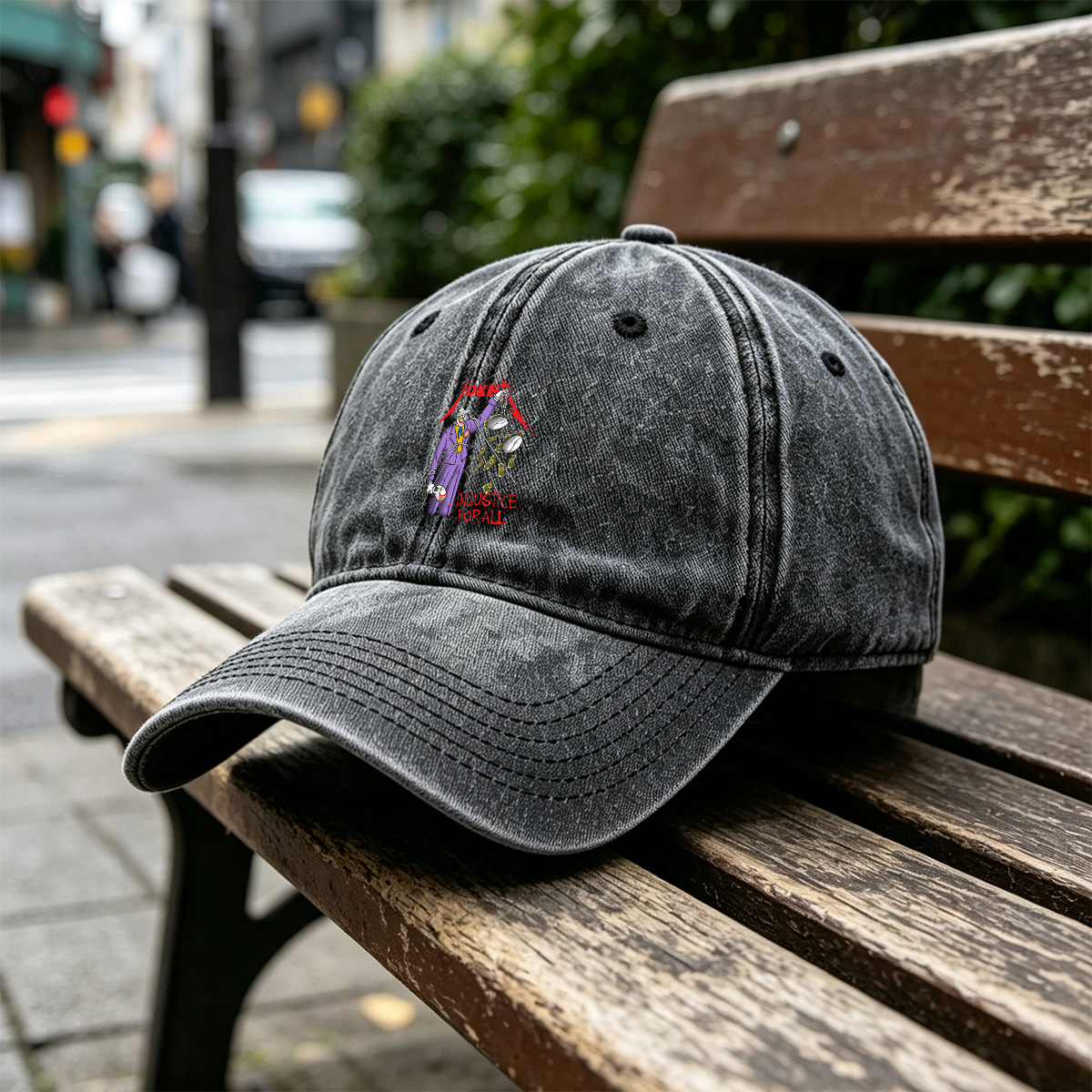 Joker: Injustice for All - Washed Denim - Baseball Cap