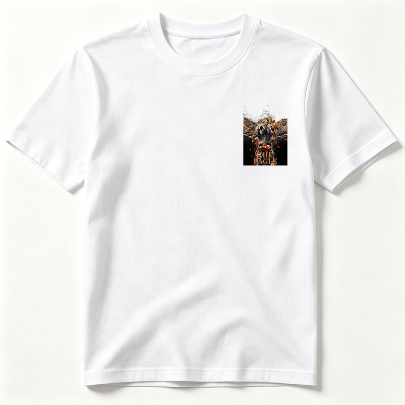 The Eagle: UFC Fighter with Fiery Wings and Intense Gaze - Tee