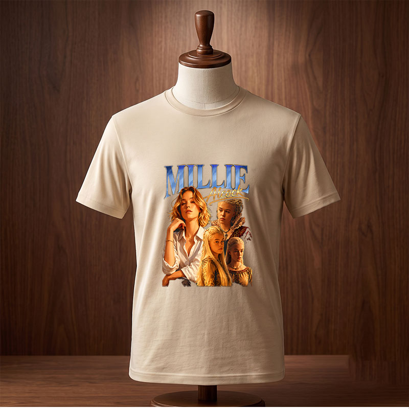 Millie Alcock: From Modern Glamour to Medieval Elegance - Tee