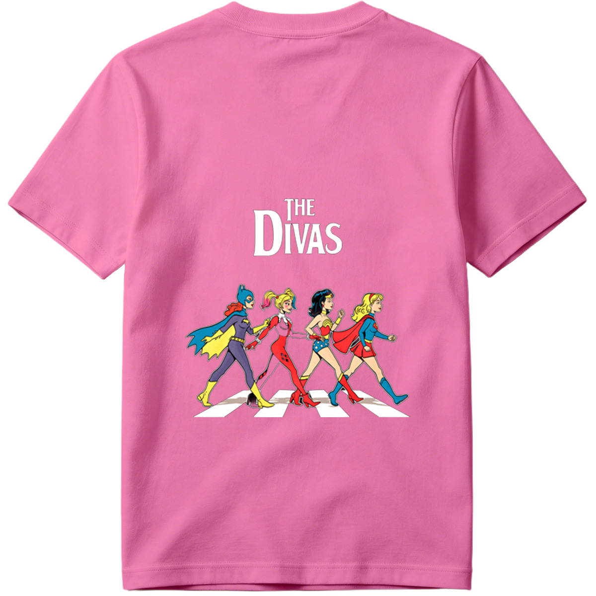 The Divas: Batgirl, Harley Quinn, Wonder Woman, Supergirl - Tee