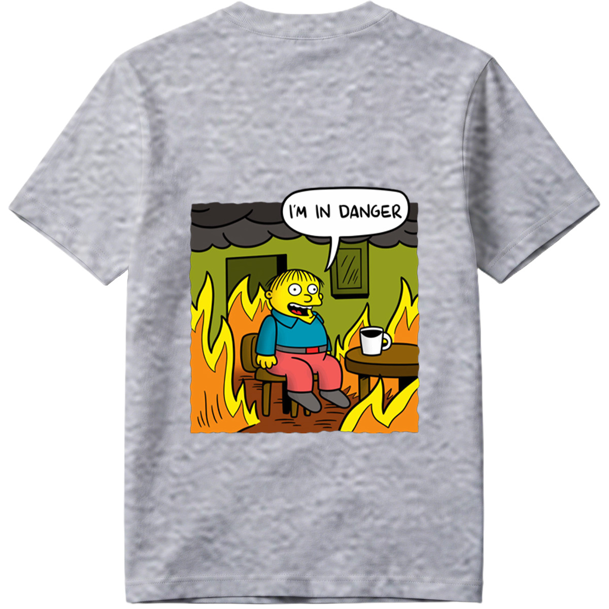 Simpsons Character in Burning Room - Tee