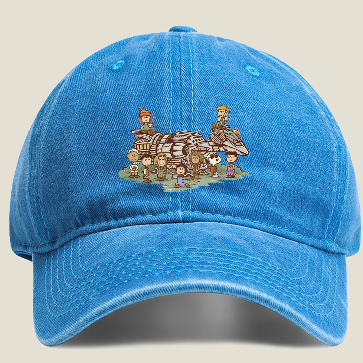 Peanuts Characters Meet Star Wars: A Galactic Adventure - Washed Denim - Baseball Cap