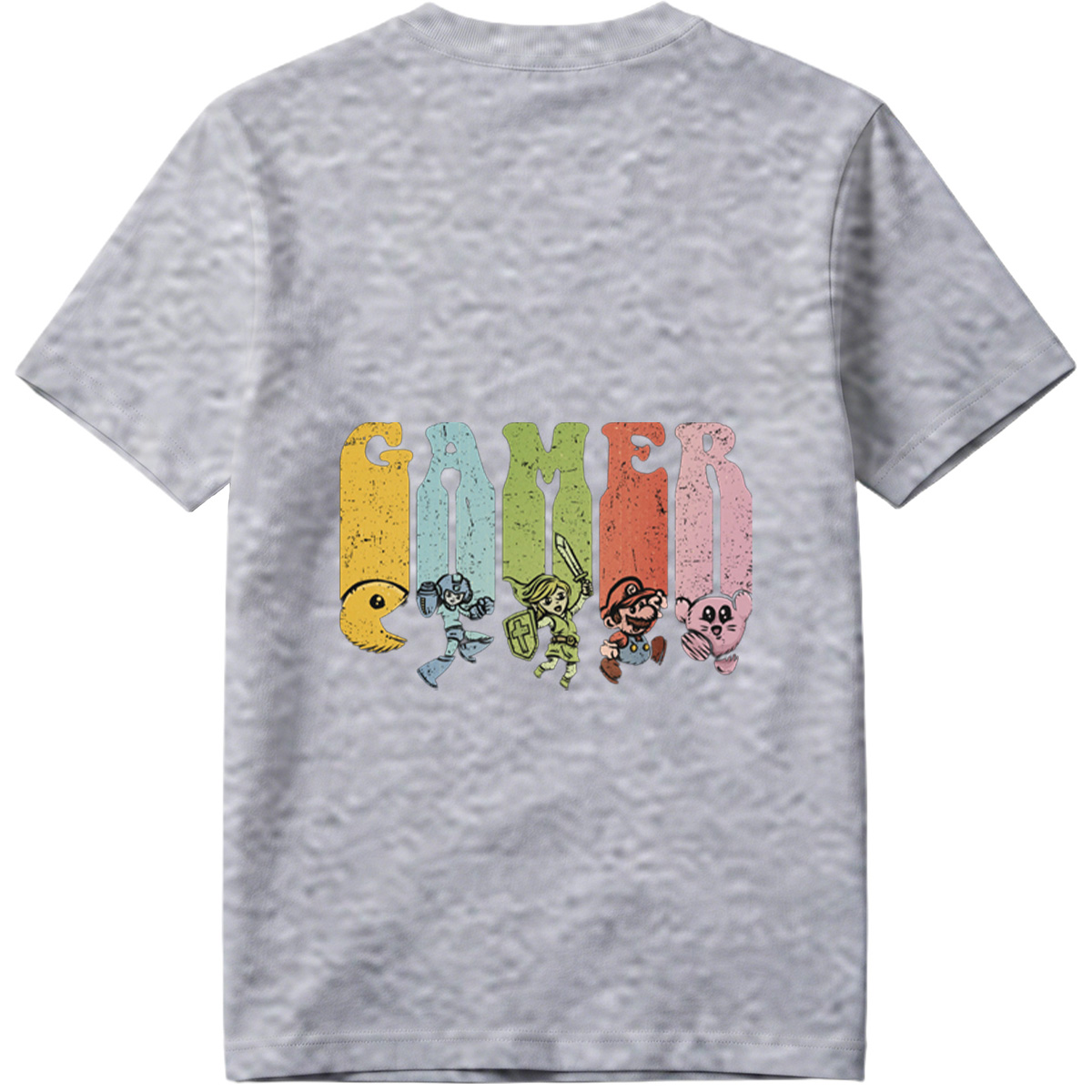Gamer: Pac-Man, Mega Man, Zelda, Mario, Kirby - Tee