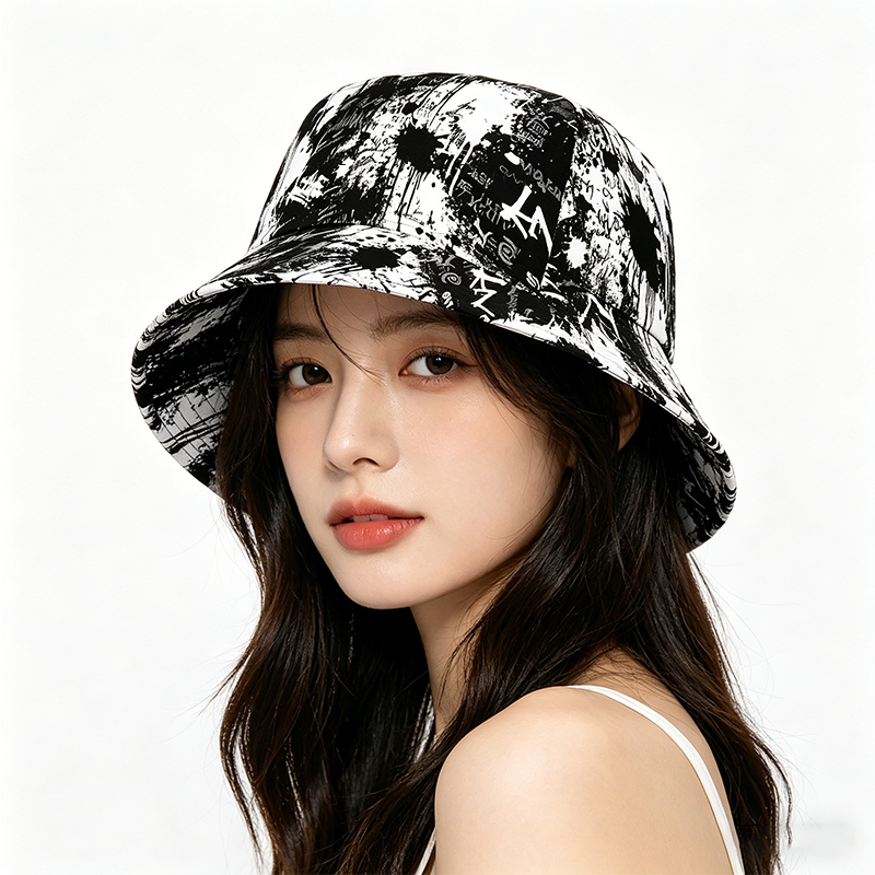 Unisex Classic Graffiti Bucket Hat with Sean John Logo Print - Stylish Streetwear Design for Outdoor Activities, Urban Fashion, and Casual Wear - Perfect for Young Adults and Trendsetters Seeking Bold Statement Headwear