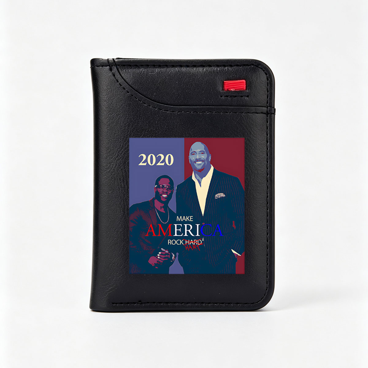 2020 Make America Rock Hard: Dwayne Wade & Shaquille O'Neal Campaign Poster - Vertical Style Wallet