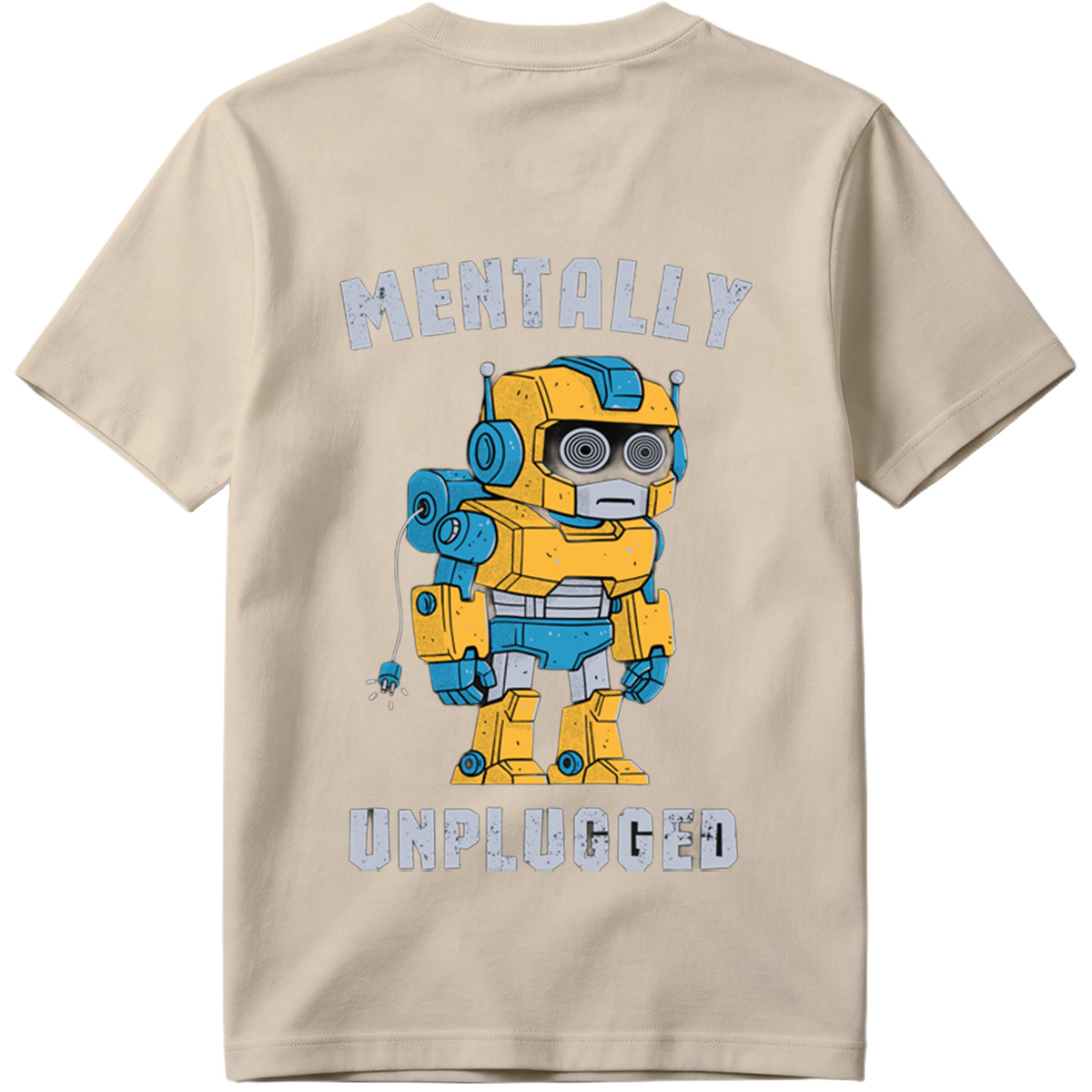 Mentally Unplugged Robot Design - Tee