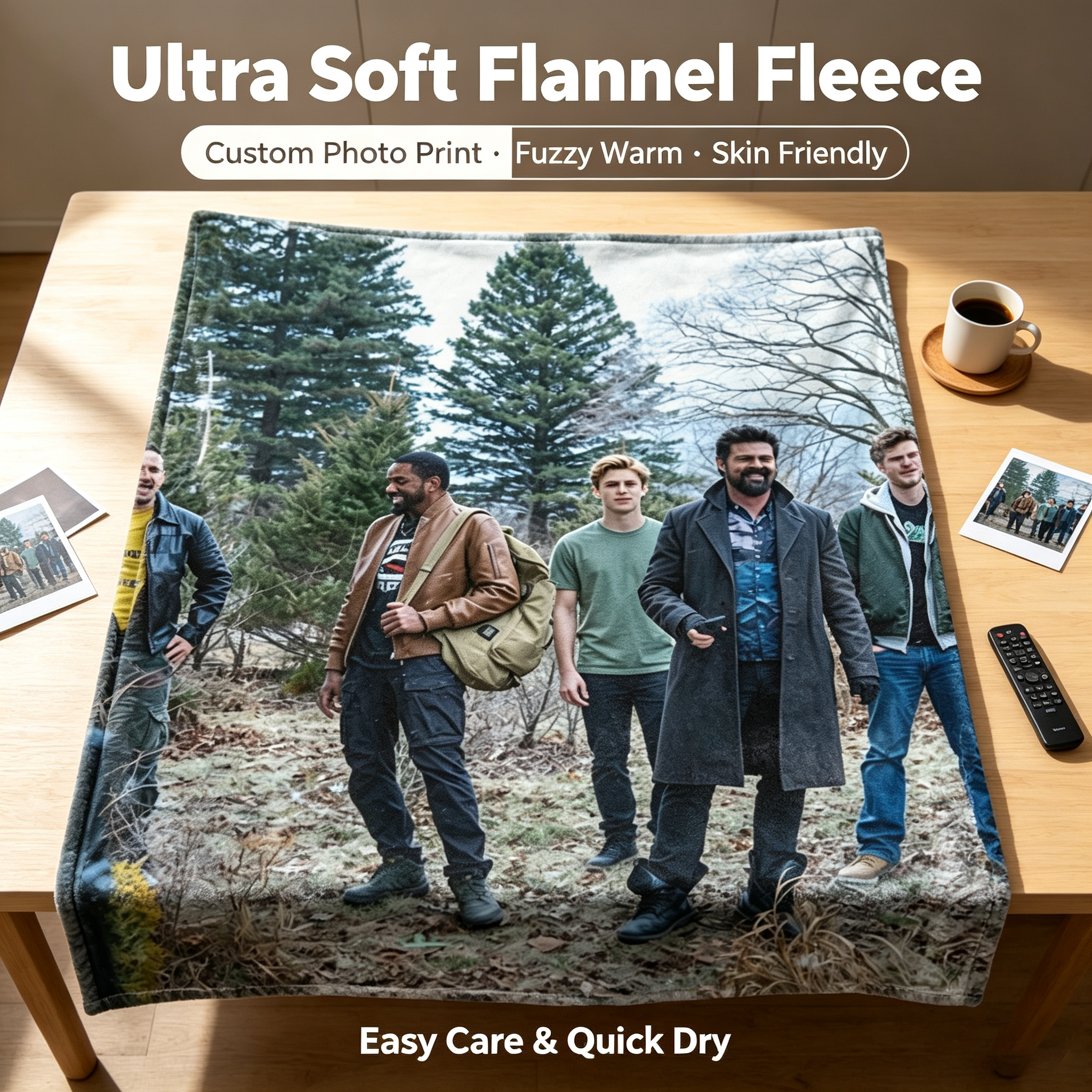 Custom Face Blanket Featuring Chris Hemsworth and Cast from 