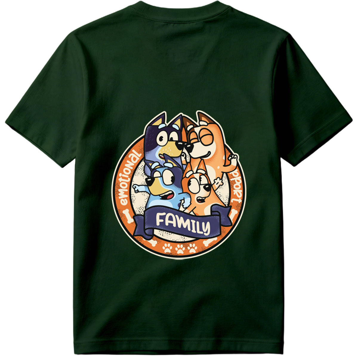 Bluey Family Emotional Support - Tee