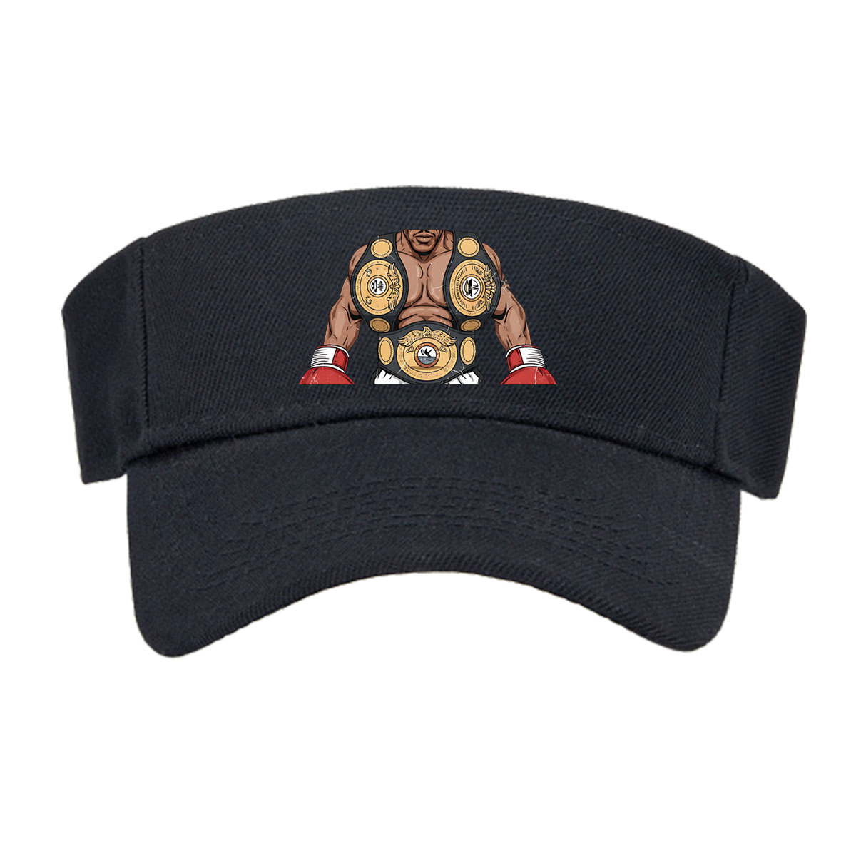 Mike Tyson in Boxing Glory with Championship Belts -  Visor cap
