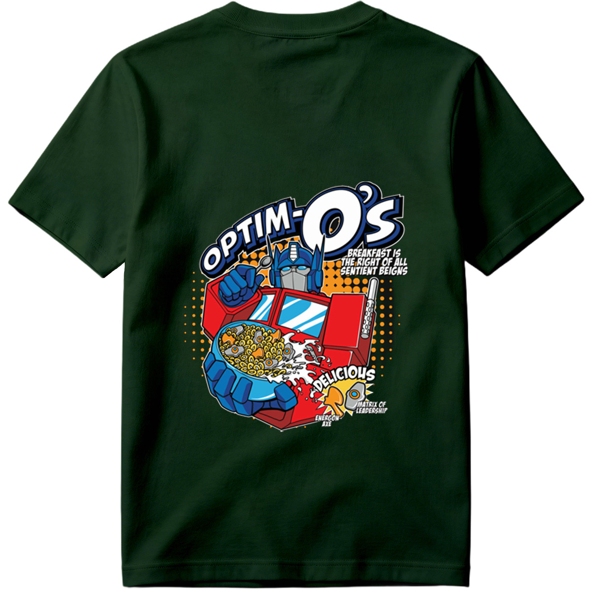 Optim-O's: Transformers Breakfast Cereal Featuring Optimus Prime - Tee