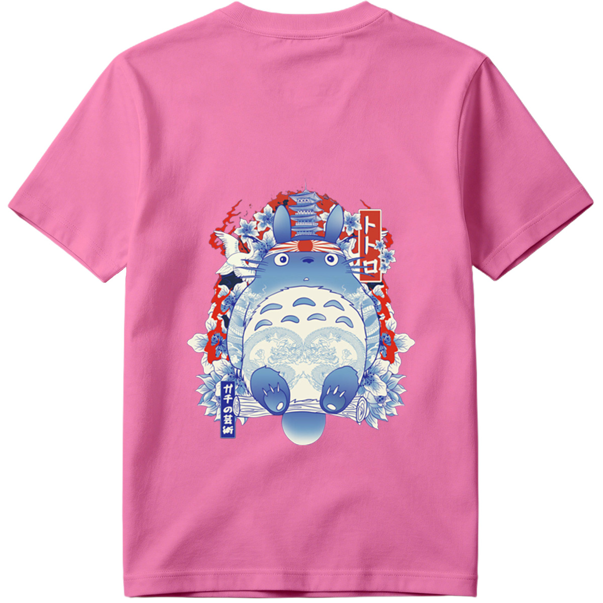 Totoro in Traditional Japanese Art Style - Tee