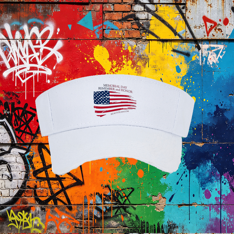 Unisex Classic Mesh Hat with Memorial Day American Flag Print and 