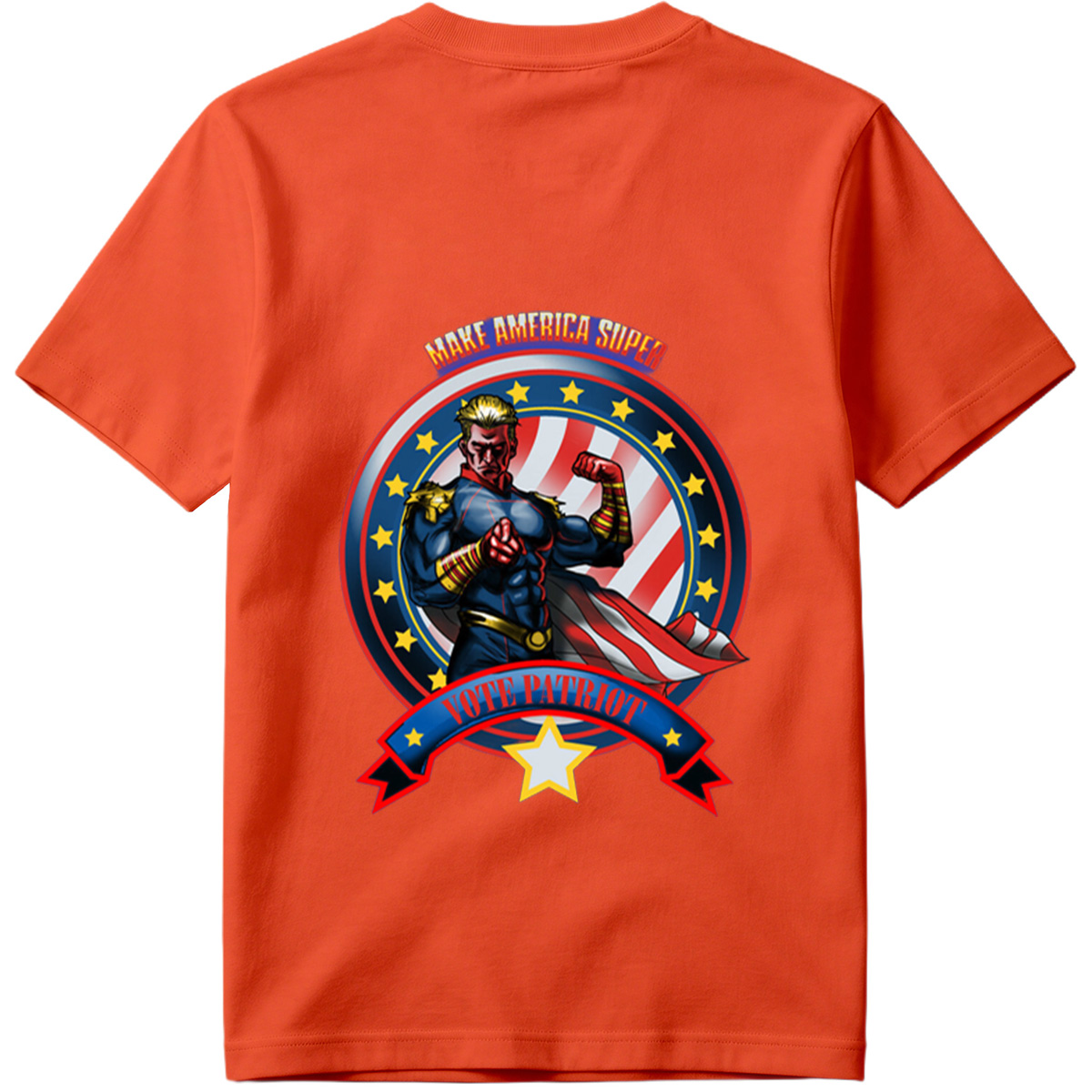 Make America Super: Vote Patriot - Captain America Inspired Hero - Tee