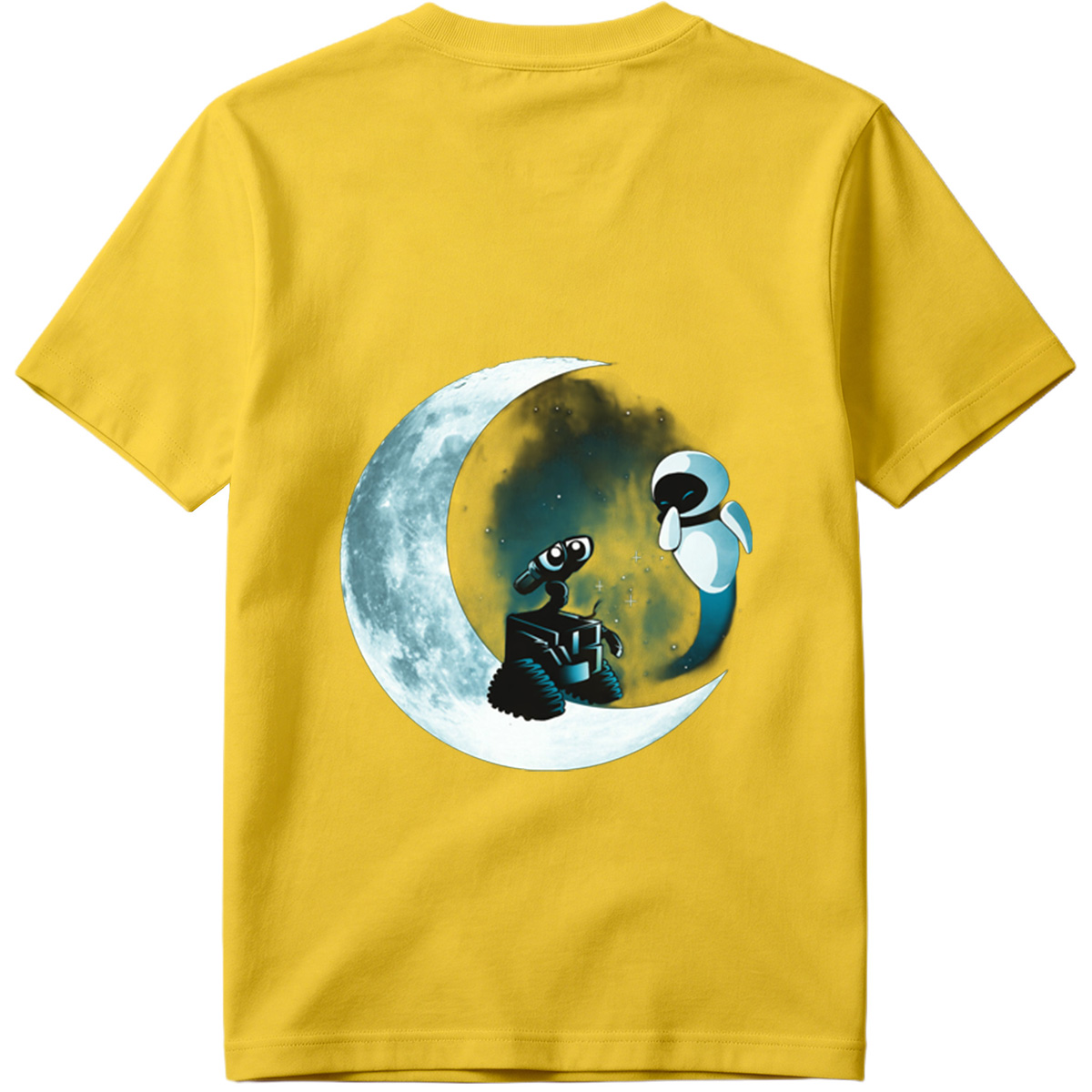 WALL-E and EVE on the Moon - Tee