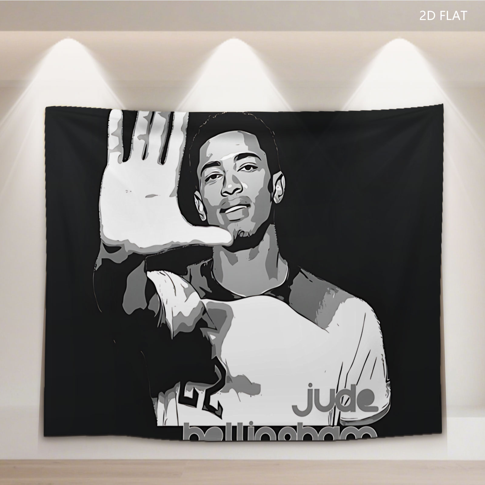 Jude Bellingham Football Player Portrait - Tapestry