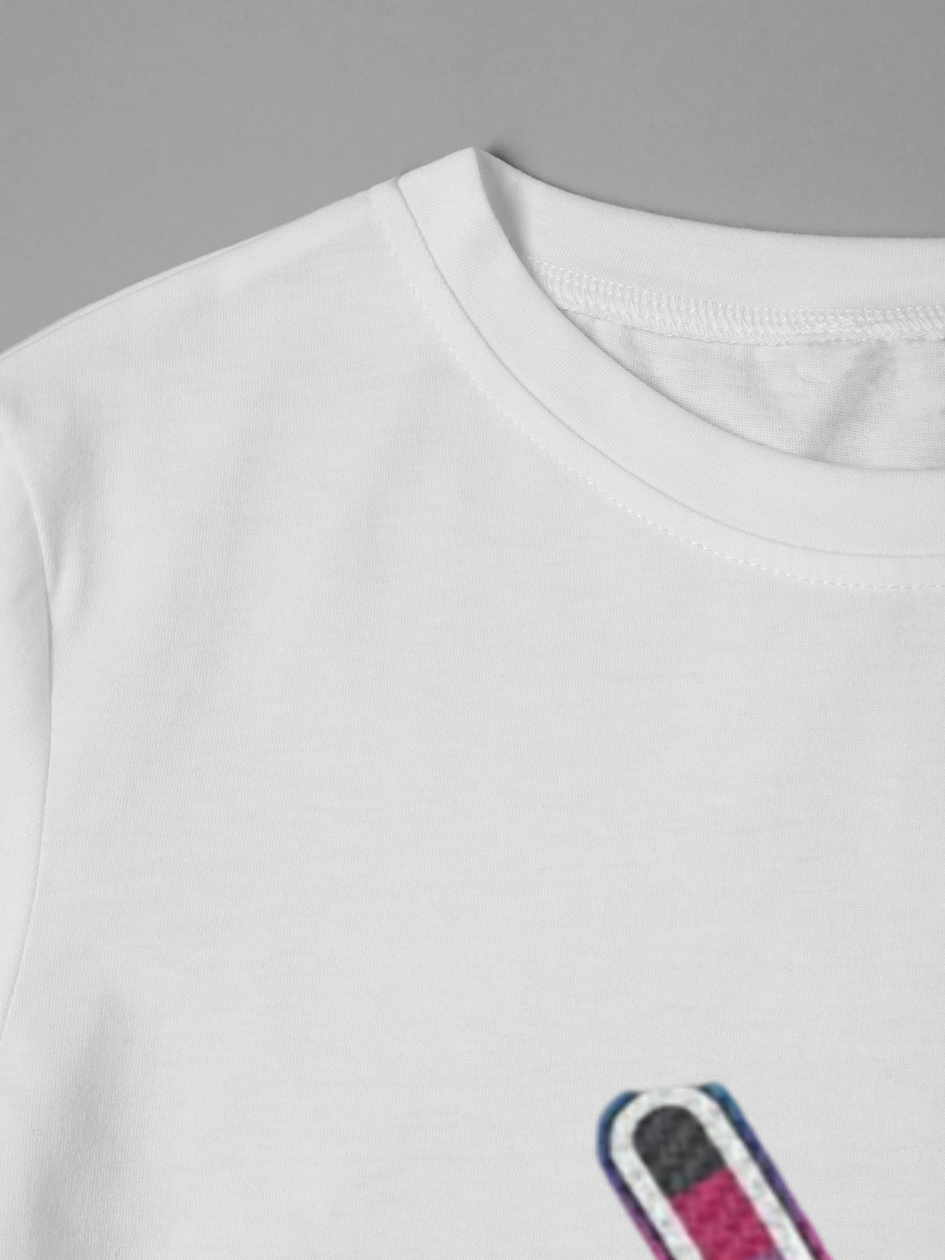 Men's Printed T-Shirt with Crossed Hockey Sticks and 