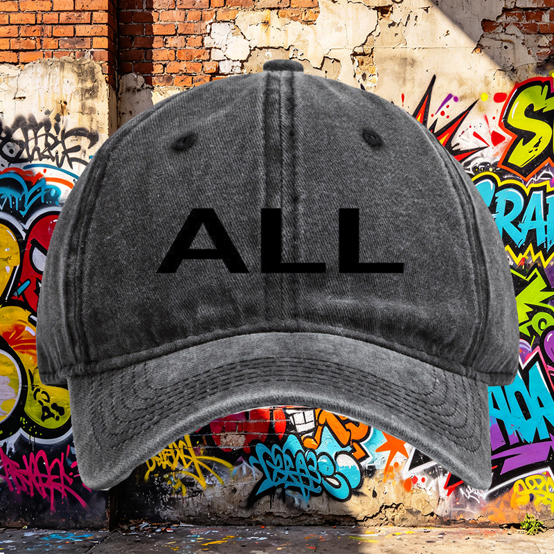 Unisex Classic Washed Cotton Hat with 