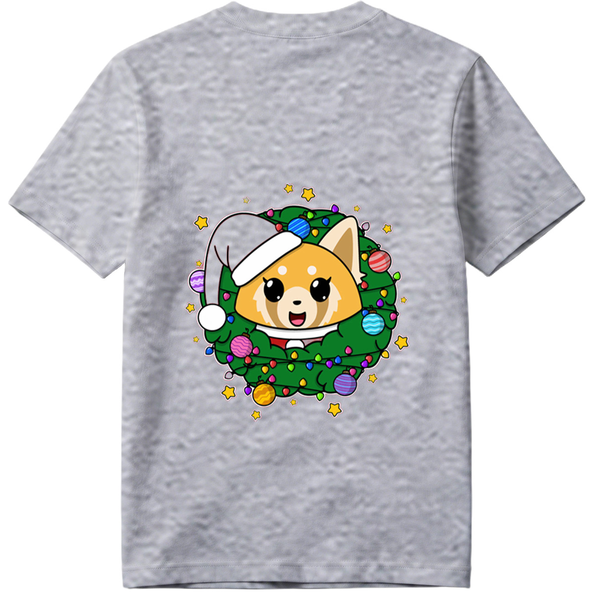 Chibi Dog in Christmas Wreath - Tee